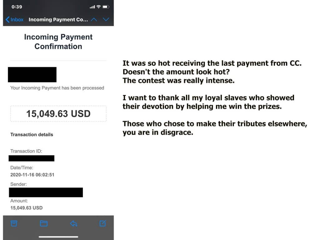 Financial Domination - Prizes - Goddess Ishtar XXX