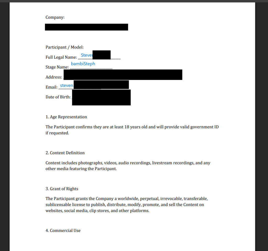 Signed findom blackmail contract - Steven seals his total surrender and financial ownership to me with his signature