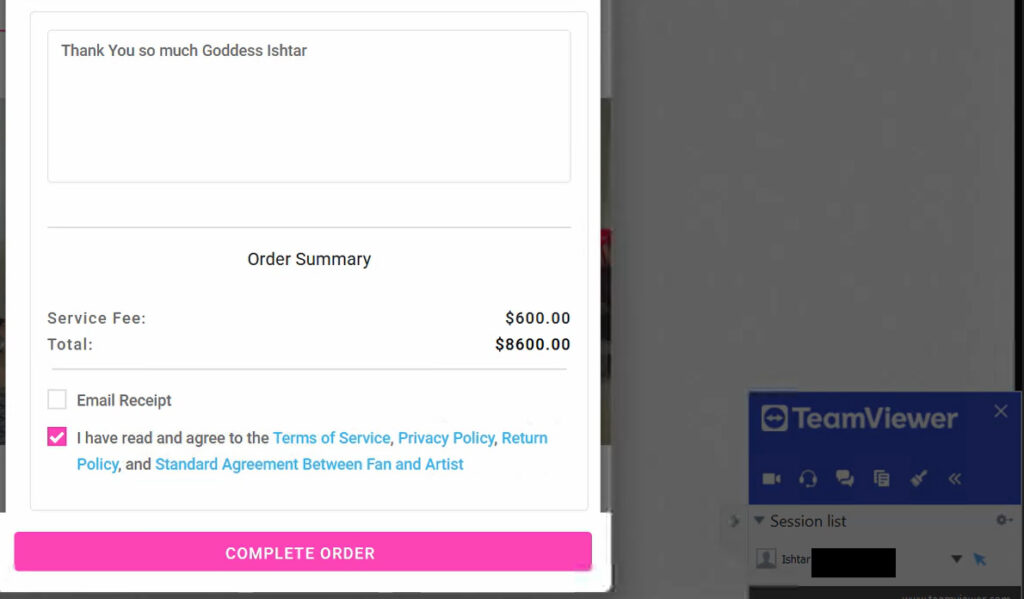 Real-time $10K wallet drain screenshot during intense online findom session – Goddess ruthlessly transfers ten thousand dollars from her cash slave’s account via TeamViewer