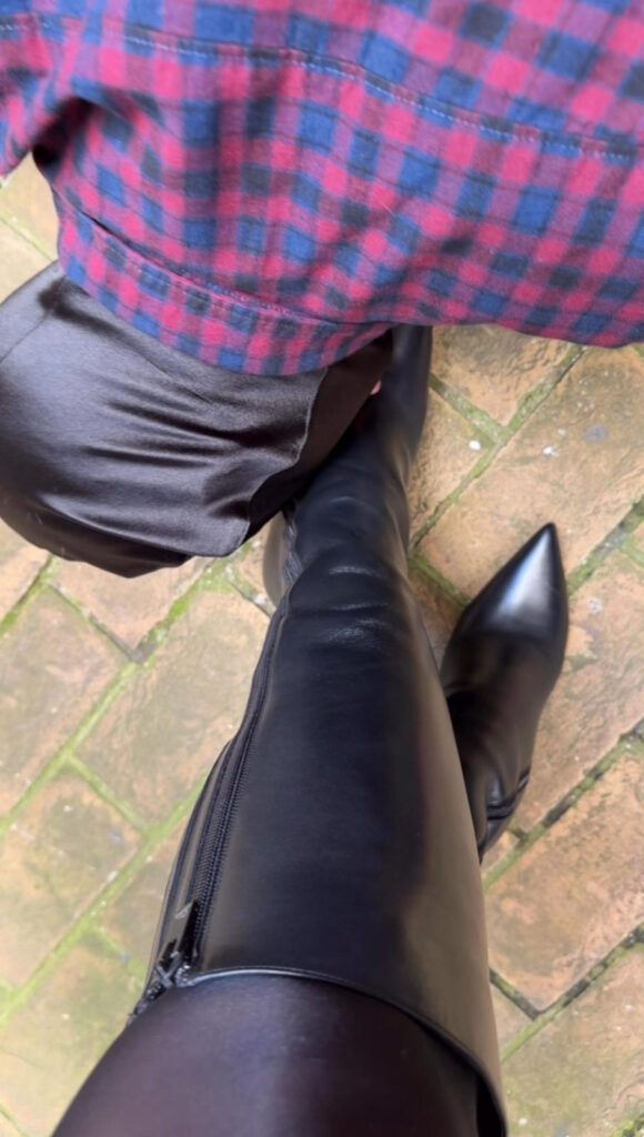 "Public findom humiliation in London - Goddess walking her paypig on a leash for real-time financial ruin and boot worship